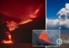 На Канарских островах лава от извергающегося вулкана разрушила более тысячи зданий. Фото и видео