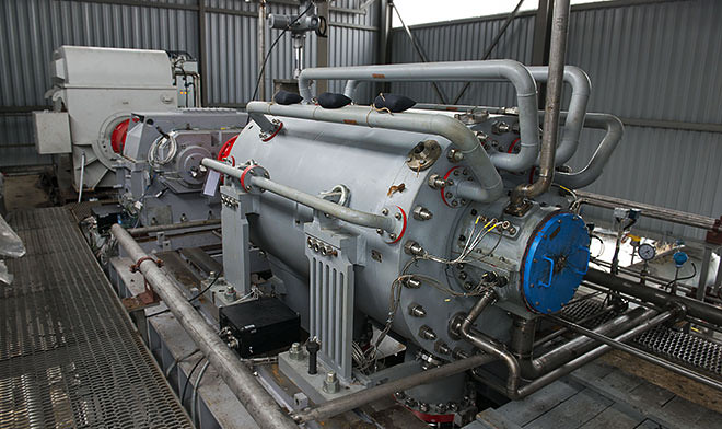 Завершено тестирование первого отечественного компрессора для перекачки газа 