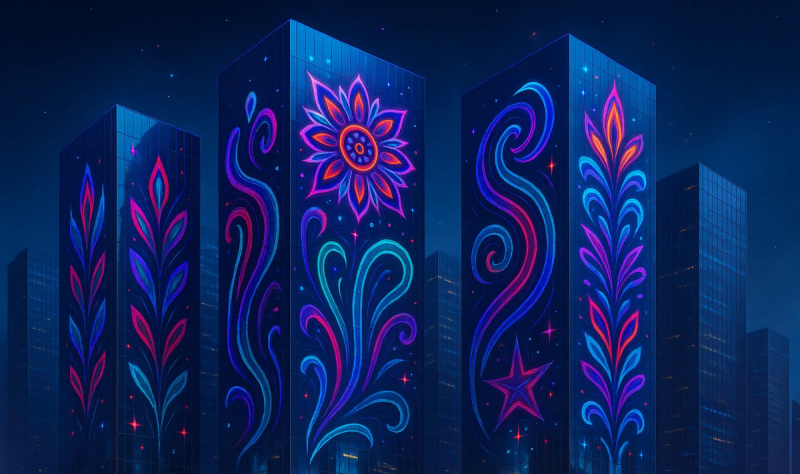 Живые татуировки для зданий преобразят европейские города