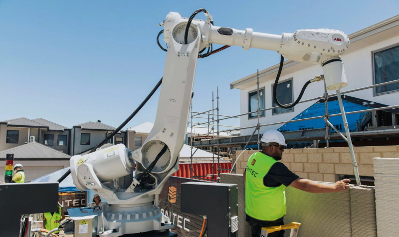 В Австралии впервые в мире целиком «напечатали» двухэтажный дом