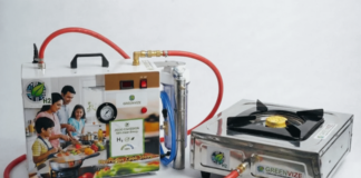 Водородная кухонная плита может проработать шесть часов на 100 г воды